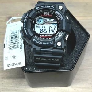 Casio G-Shock GWF1000-1 Frogman Tough Solar Multi-band Atomic 53mm Watch Sea